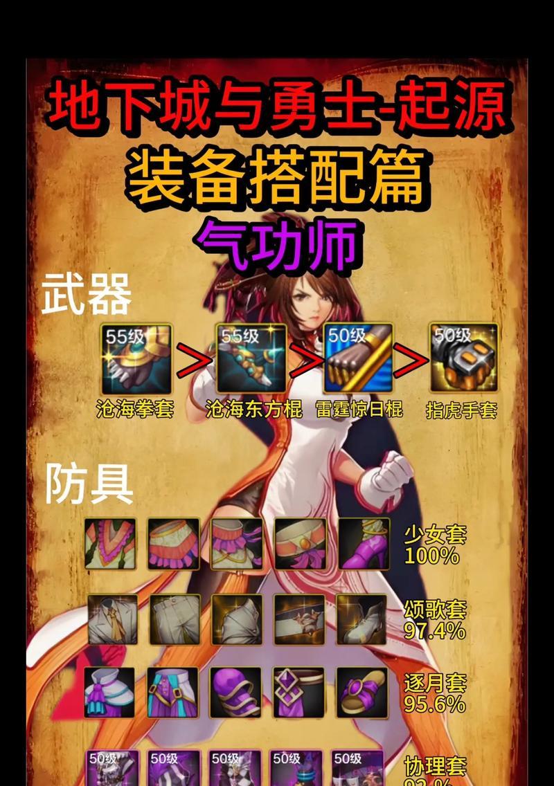 气功手游dnf中应该选择哪种甲？不同甲的属性对比如何？
